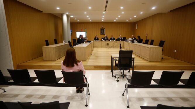 La exalcaldesa de Peñarroya-Pueblonuevo en el juicio.