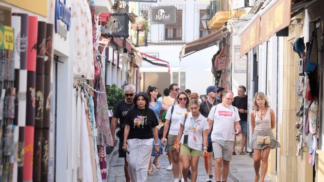 Turistas en la Judería de Córdoba.