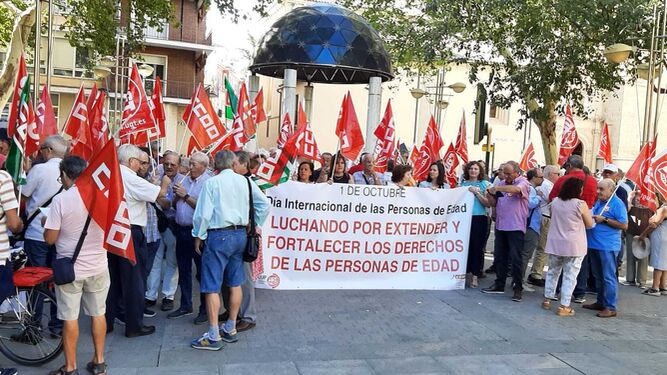 Un momento de la protesta celebrada en Córdoba.