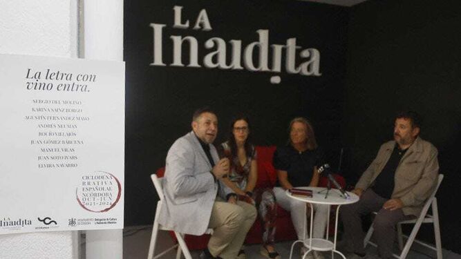 Presentación del ciclo de conversaciones 'La letra con vino entra' en La Inaudita.