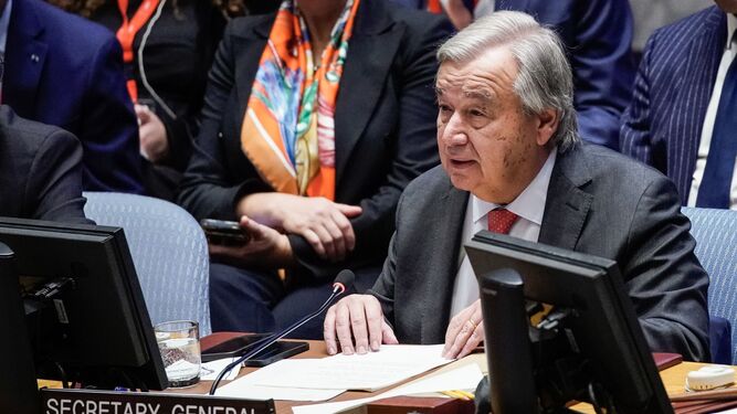 Antonio Guterres habla en la ONU.