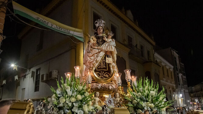 La Virgen del Carmen, en el traslado de apertura del Año Jubilar.
