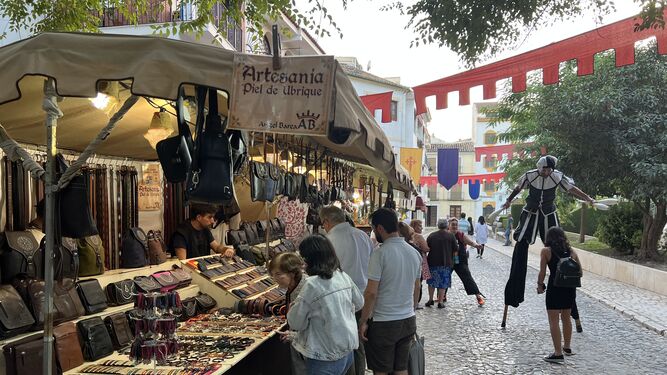Puestos en el Mercado Medieval de Priego de Córdoba.