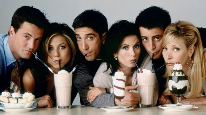 Los actores de 'Friends' en una memorable imagen promocional