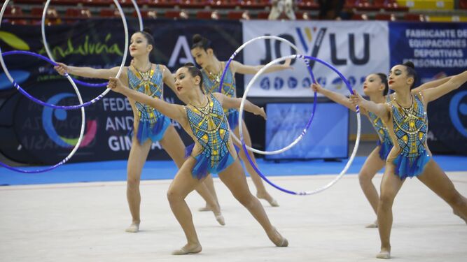 Un grupo de gimnastas en la pasada edición del Torneo Ciudad de Córdoba - Lourdes Mohedano.