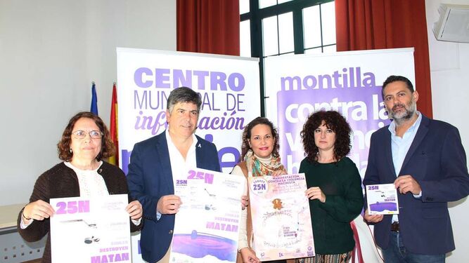 Presentación de las actividades de la campaña del 25N en Montilla.