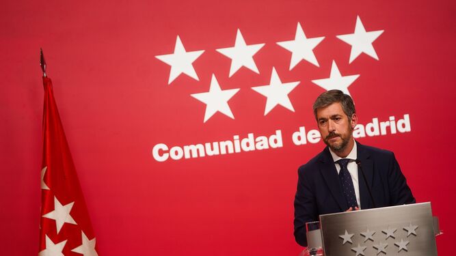 El portavoz del Ejecutivo madrileño y consejero de Presidencia, Justicia y Administración Local, Miguel Ángel García