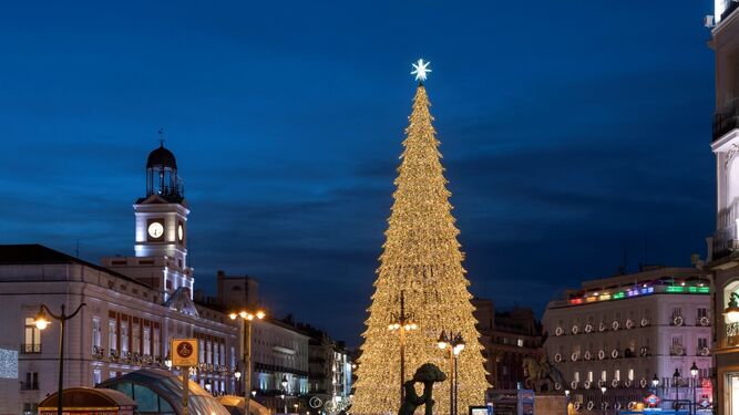 Árbol de Navidad de Ximénez Iluminaciones en Madrid.