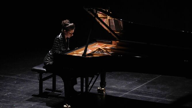 Yulianna Avdeeva, durante su concierto de piano en el Festival Rafael Orozco de Córdoba.