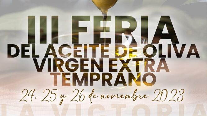 Cartel de la III Feria del Aceite Virgen Extra Temprano.