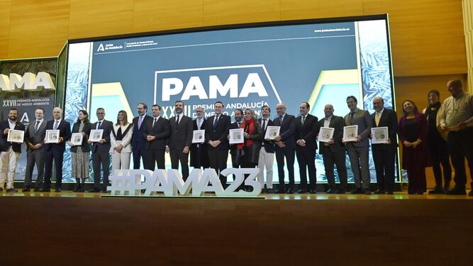Galardonados con los Premios Andalucía de Medio Ambiente (PAMA).