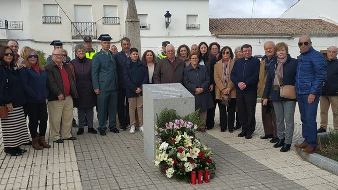Homenaje a la familia Capilla Franco en Valsequillo.