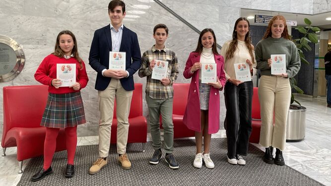 Los premiados en el IX Certamen Andaluz de Poesía 'Tintas para la vida'.