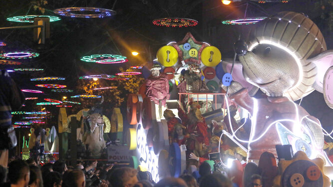 Un momento del desfile de la Cabalgata de Reyes Magos de este año.