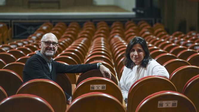 Carlos Aladro y Hortensia Revuelta, en el Gran Teatro.