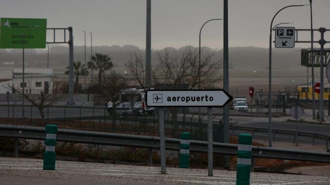 Niebla en el Aeropuerto de Jerez.