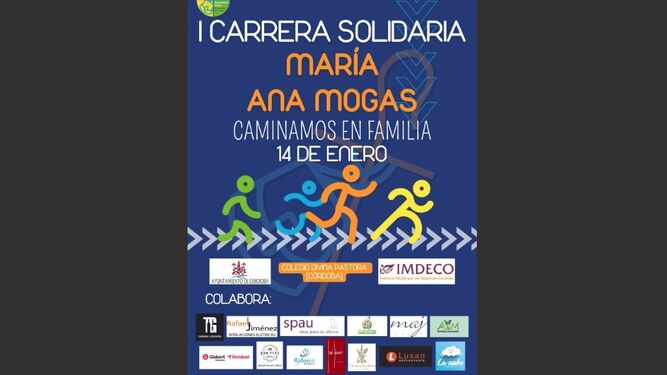 Cartel de la I Carrera Solidaria María Ana Mogas.