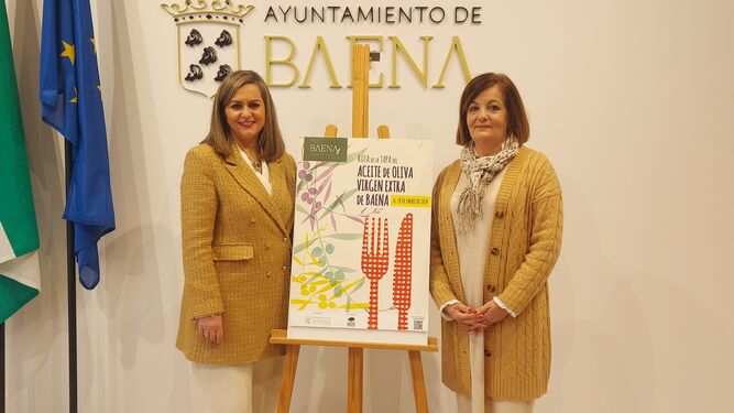 María Jesús Serrano y Ana Cruz en la presentación de la ruta.