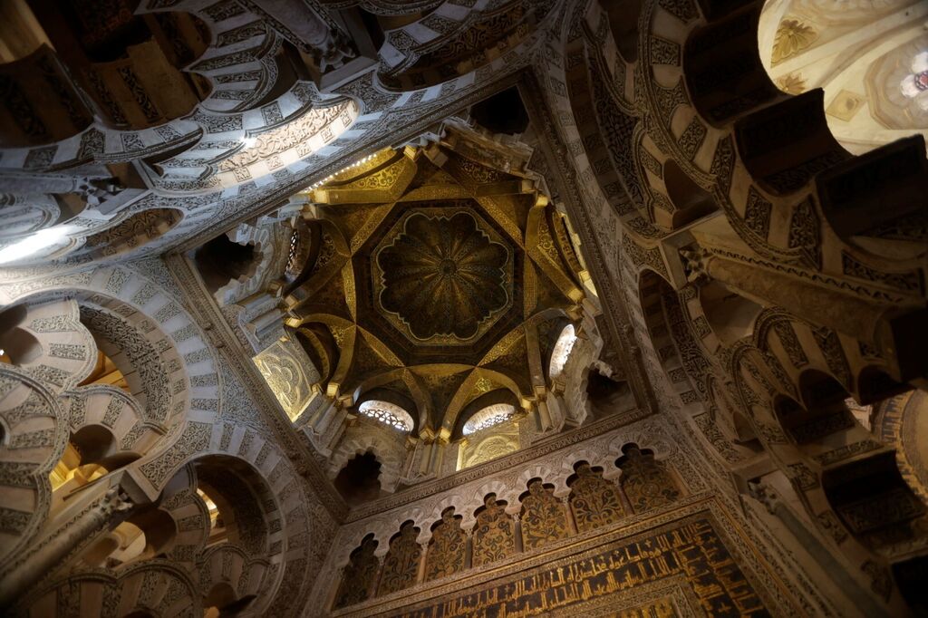 Las fotograf&iacute;as del inicio de las obras de restauraci&oacute;n de la Maqsura de la Mezquita-Catedral de C&oacute;rdoba