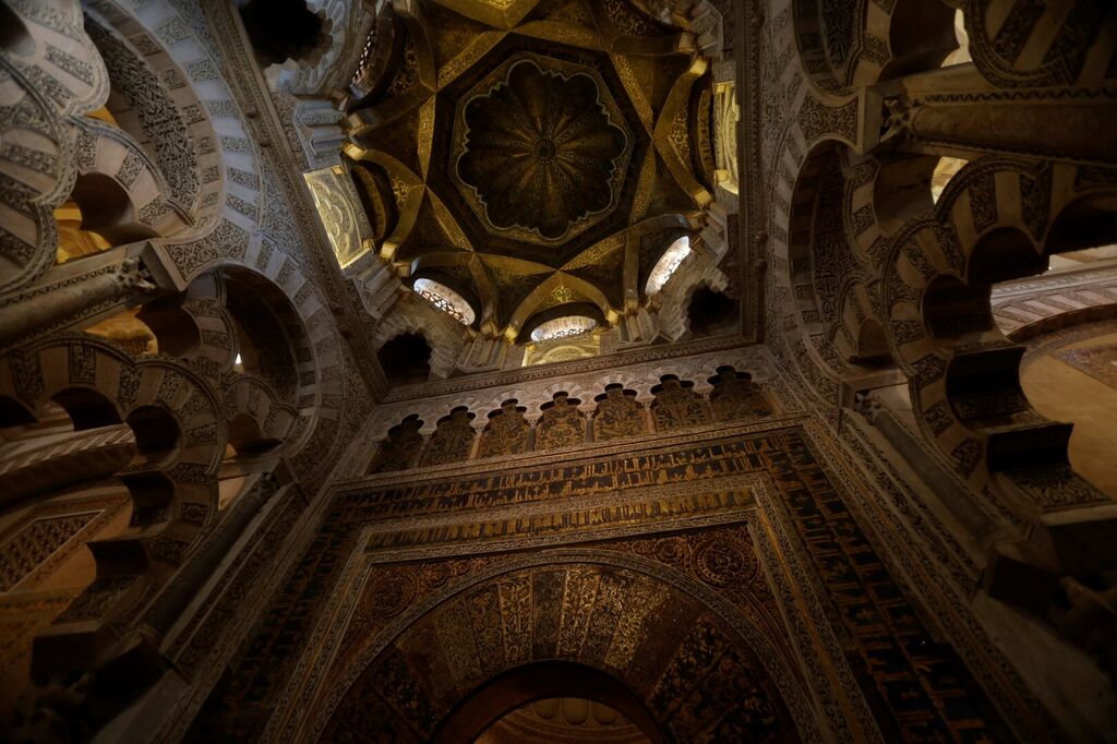 Las fotograf&iacute;as del inicio de las obras de restauraci&oacute;n de la Maqsura de la Mezquita-Catedral de C&oacute;rdoba