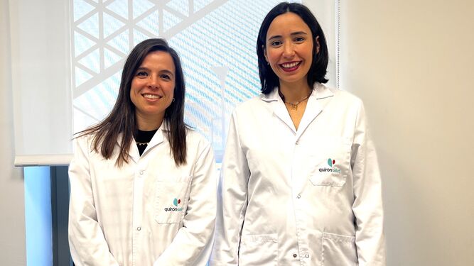 Las  doctoras de Quirónsalud Córdoba Laura Bautista y María Sánchez del Solar.