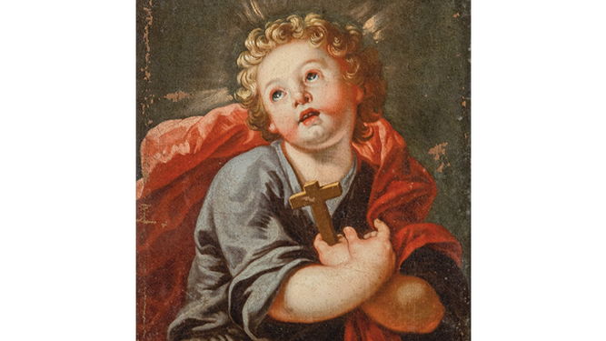 Cuadro 'Niño Jesús' del pintor barroco cordobés Antonio Acisclo Palomino.