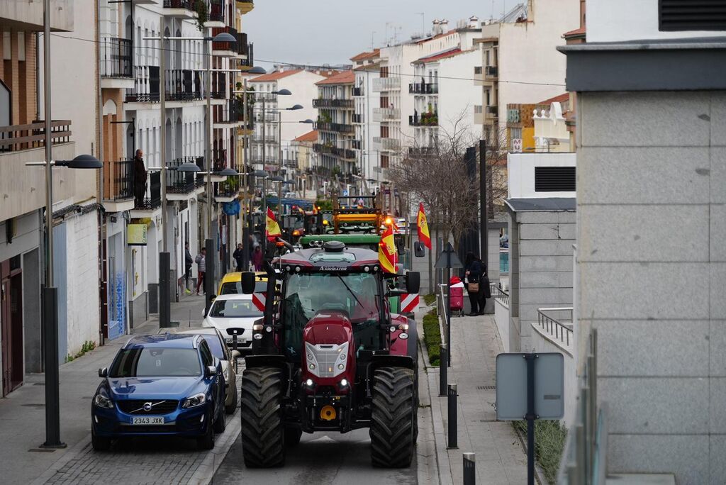 La tractorada atraviesa Pozoblanco, en im&aacute;genes