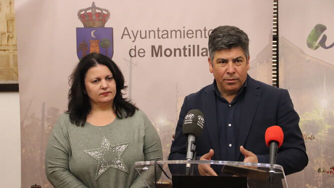 Rafael Llamas y Antonia Ramírez hacen balance del cierre del ejercicio económico del Ayuntamiento de Montilla.