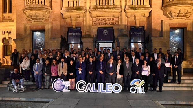 Foto de familia de los Premios Galileo de la Universidad de Córdoba.