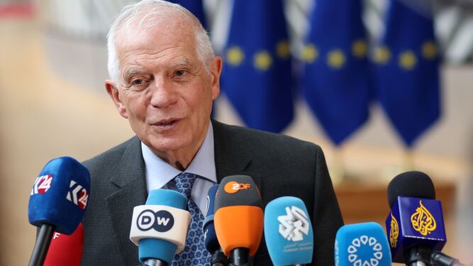 El alto representante de la UE, Josep Borrell, en Bruselas.