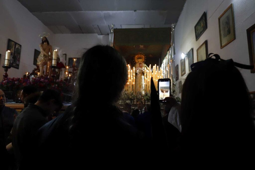 Martes Santo en Villanueva de C&oacute;rdoba: La Hermandad del Amarrado se queda en casa, en im&aacute;genes