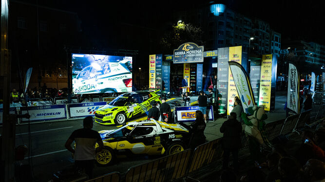 Ceremonia de salida de la última edición del Rallye Sierra Morena.