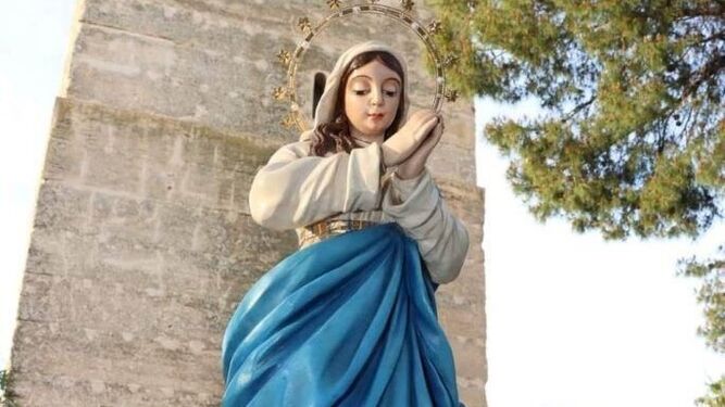 Virgen de la Torre de La Victoria.
