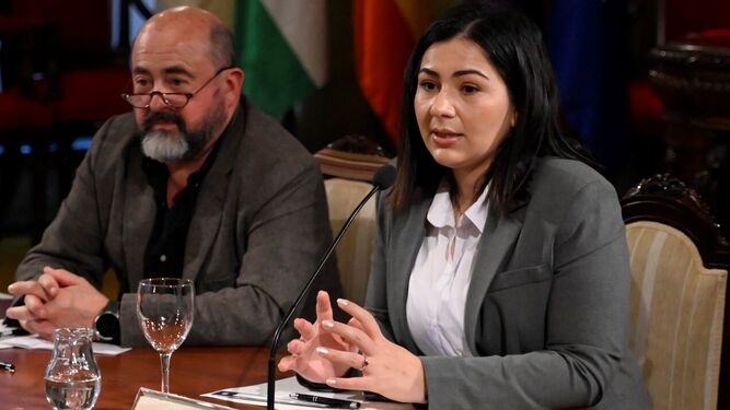 La presentadora de Afganistán Khadija Amin, en su intervención en el Seminario de Periodismo en zonas de conflicto