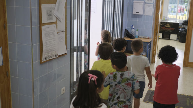 Niños en un colegio de Córdoba.