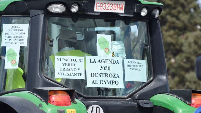 Una de las tractoradas de los agricultores en Córdoba.