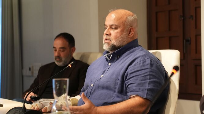 Wael Al Dahdouh, durante su conferencia en Córdoba.