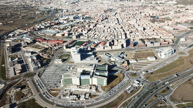 Vista aérea del PTS Granada.