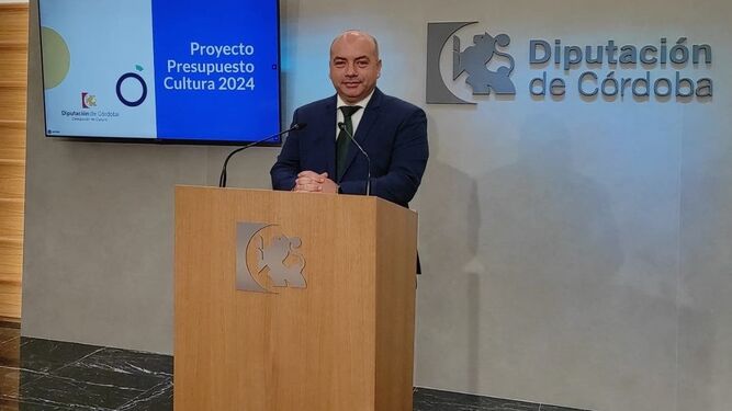 El delegado de Cultura de la Diputación de Córdoba, Gabriel Duque.